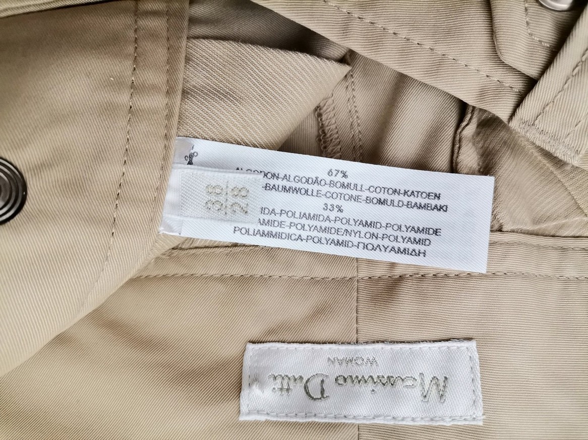 Massimo dutti Rozmiar 38 Kolor Beżowy Materiał Bawełna