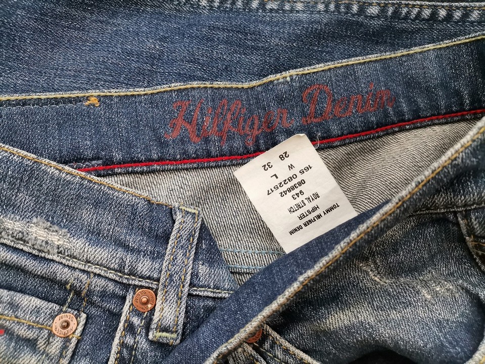 Hilfiger denim Rozmiar W28 L32 Kolor Niebieski Spodnie Jeansy Materiał Bawełna