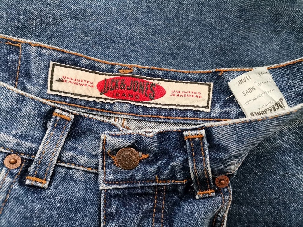 Jack & jones Rozmiar W33 L32 Kolor Niebieski Materiał Bawełna 100%