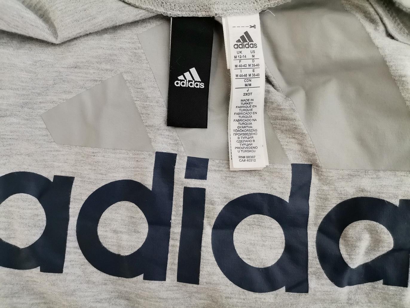 Adidas Rozmiar M Kolor Szary Męski T-Shirt Bezrękawnik