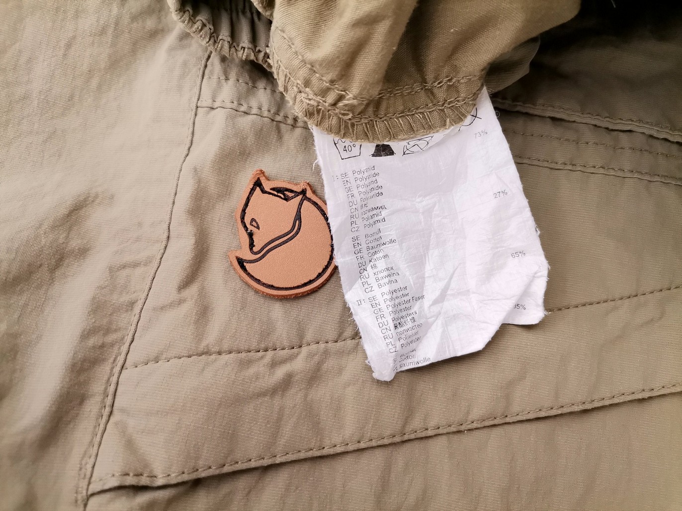 Fjällräven Rozmiar 36 Kolor Khaki Szorty