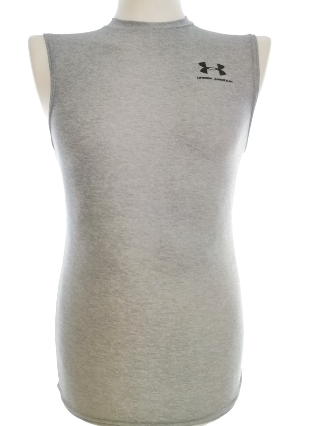 Under Armour Rozmiar XS/S Kolor Szary Męski T-Shirt Bezrękawnik Materiał Bawełna