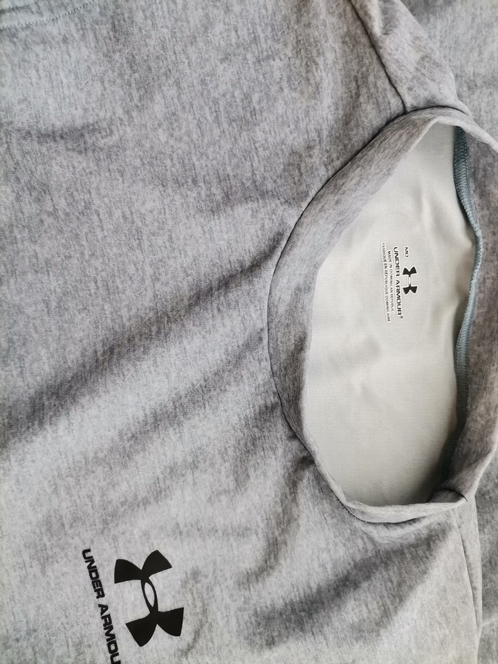 Under Armour Rozmiar XS/S Kolor Szary Męski T-Shirt Bezrękawnik Materiał Bawełna