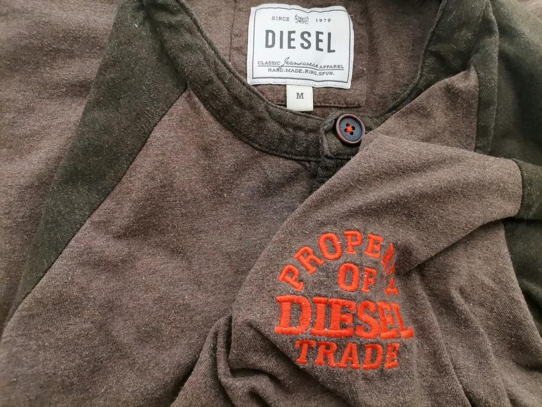 Diesel Rozmiar M Kolor Brązowy Męski T-Shirt Krótki rękaw Materiał Bawełna 100%