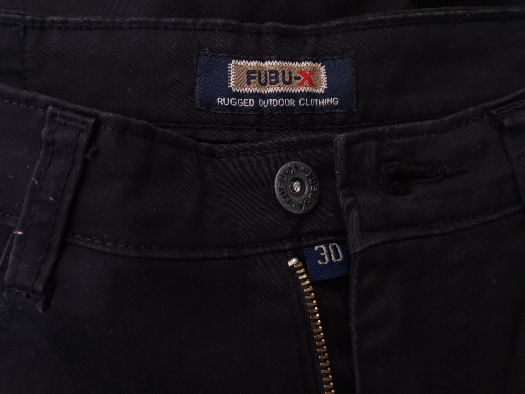 FUBU-X Rozmiar 30 (38) Kolor Czarny Spodnie Eleganckie Materiał Bawełna 100%