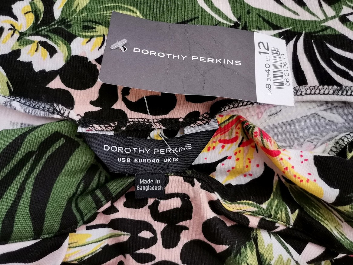 Dorothy perkins Rozmiar 40 Kolor Czarny Kwadratowy dekolt Bluzka Bezrękawnik Materiał Wiskoza