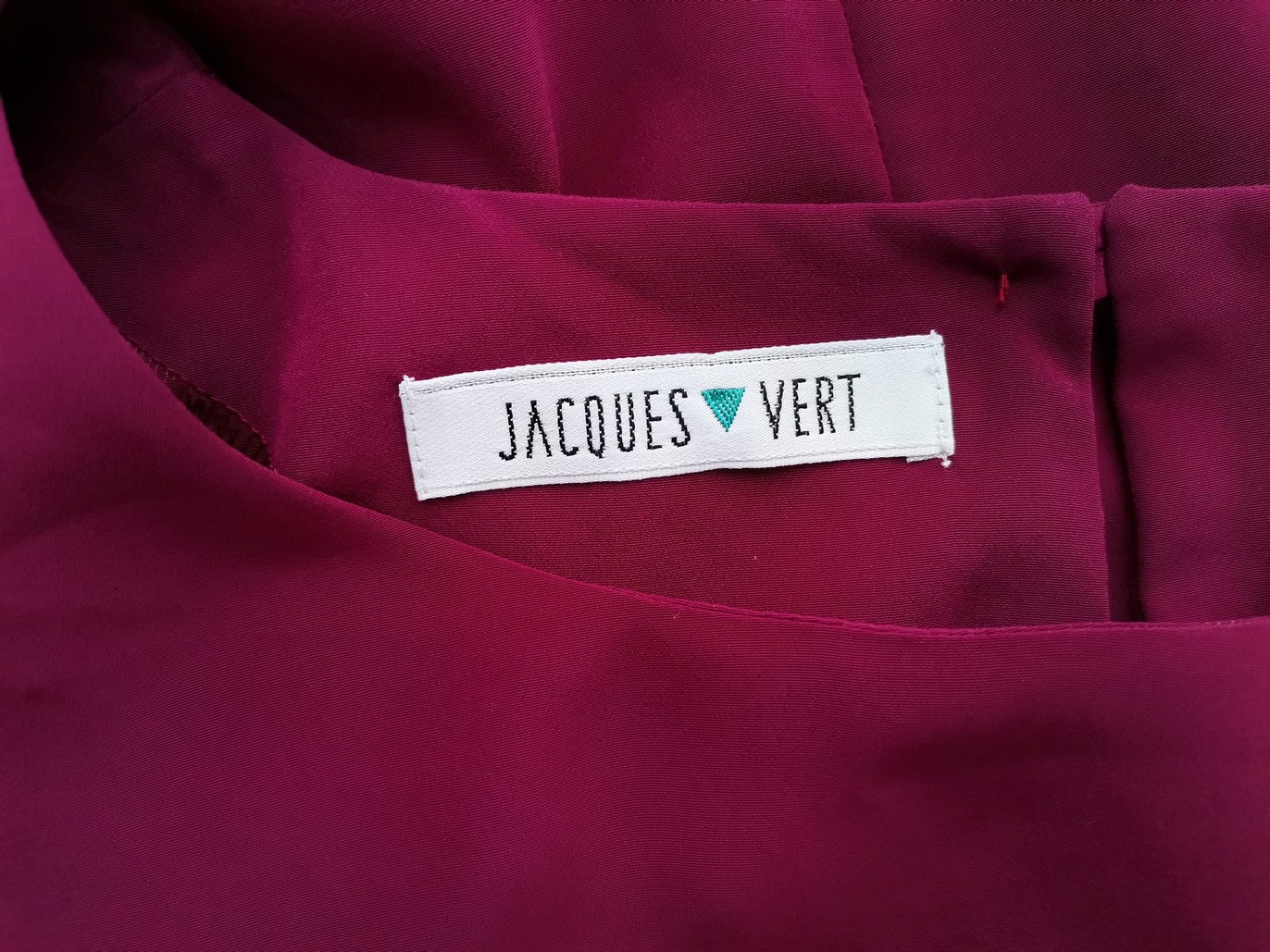 Jacques Vert Rozmiar 38 Kolor Fuksja Crew Neck Bluzka Krótki rękaw