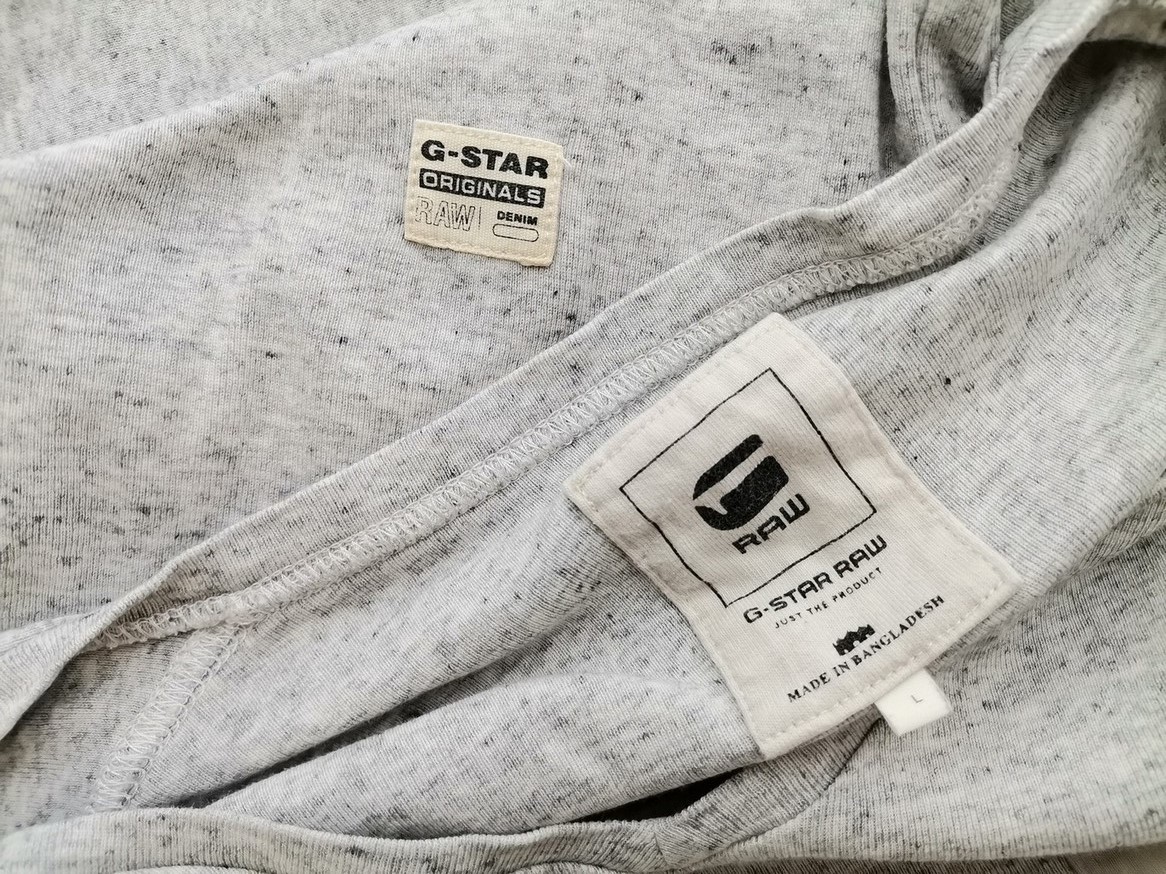 G-Star Raw Rozmiar L Kolor Szary Męski Sweter Długi rękaw Materiał Bawełna 100%