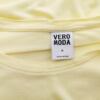 Vero moda Rozmiar M Kolor Żółty Okrągły dekolt Tunika Bluzka Krótki rękaw Materiał Wiskoza 100%