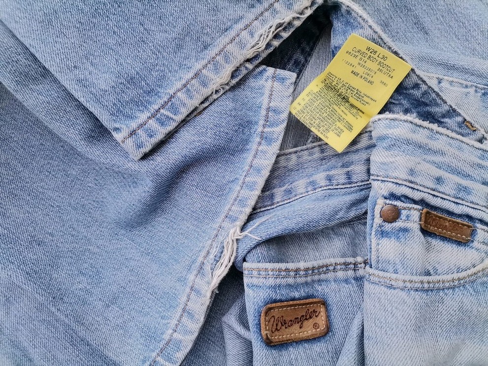 Wrangler Rozmiar W26 L30 Kolor Niebieski Spodnie Jeansy Materiał Bawełna 100%