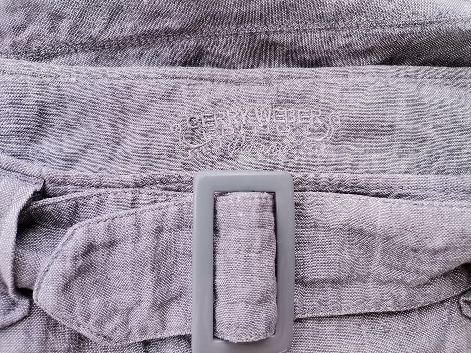 Gerry weber Rozmiar 38 Kolor Szary Spodnie Casual Materiał Len 100%