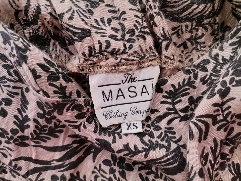 The Masai Rozmiar XS Kolor Beżowy Spodnie Casual Materiał Wiskoza 100%