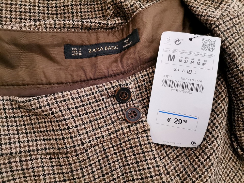 ZARA BASIC Rozmiar M Kolor Beżowy Szorty