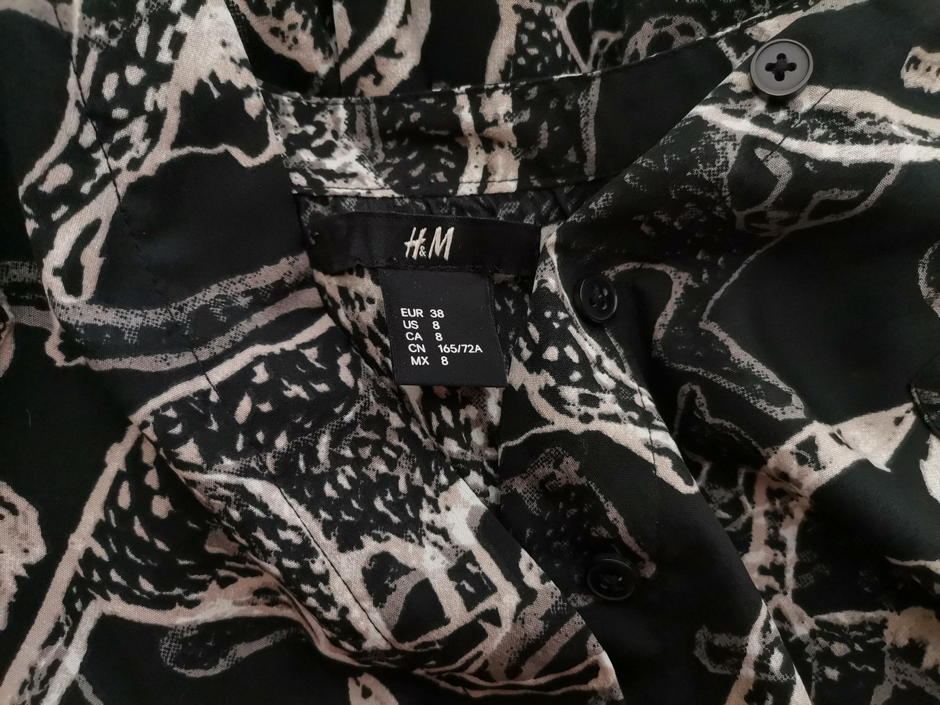 H&m Rozmiar 38 Kolor Czarny Kombinezon Spodnium Krótki rękaw