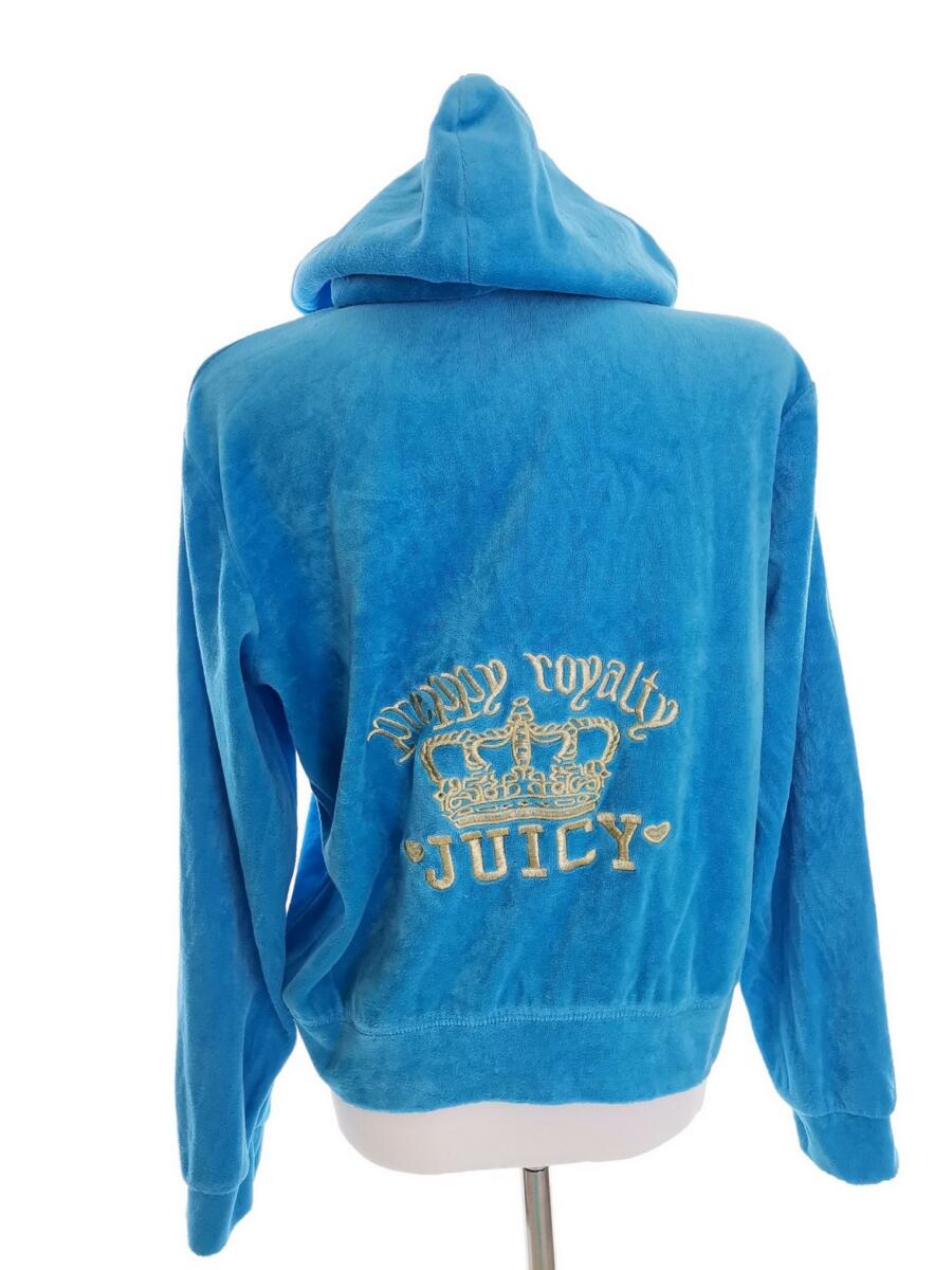 Juicy couture Rozmiar XXXL (42/44) Kolor Niebieski Bluza na suwak Długi rękaw Materiał Bawełna