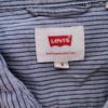 Levis Rozmiar S Kolor Szary Pasy Kołnierz Męska Koszula Casual Długi rękaw Materiał Bawełna 100%