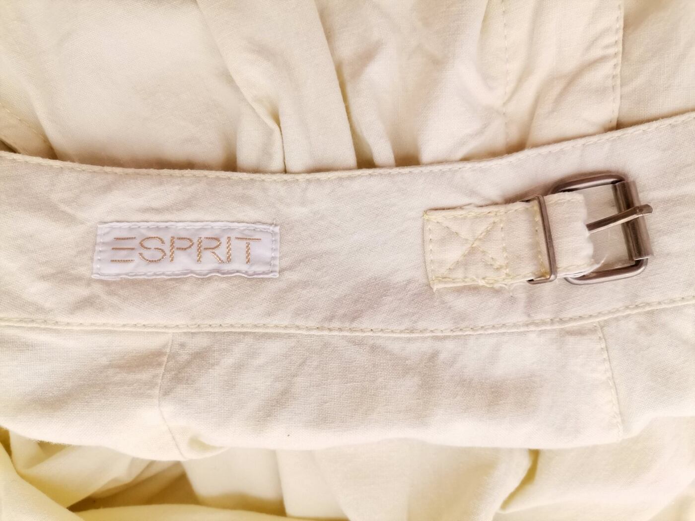 Esprit Rozmiar 40 Kolor Żółty Spodnie Casual Materiał Bawełna 100%