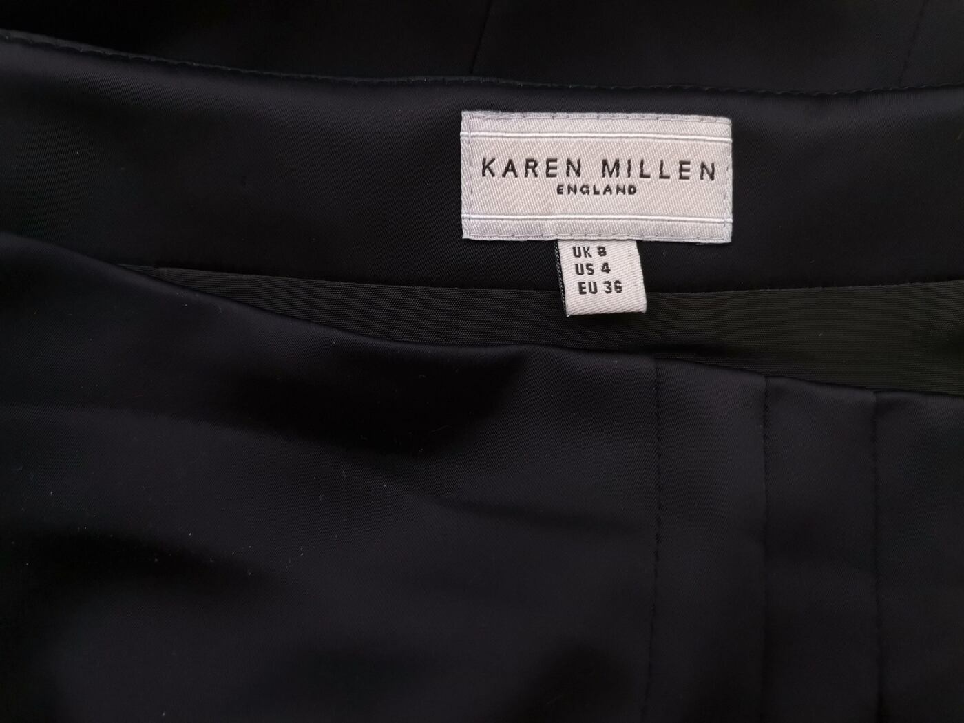 Karen MILLEN Rozmiar 8 (36) Kolor Czarny Spódnica Prosta i Ołówkowa Midi