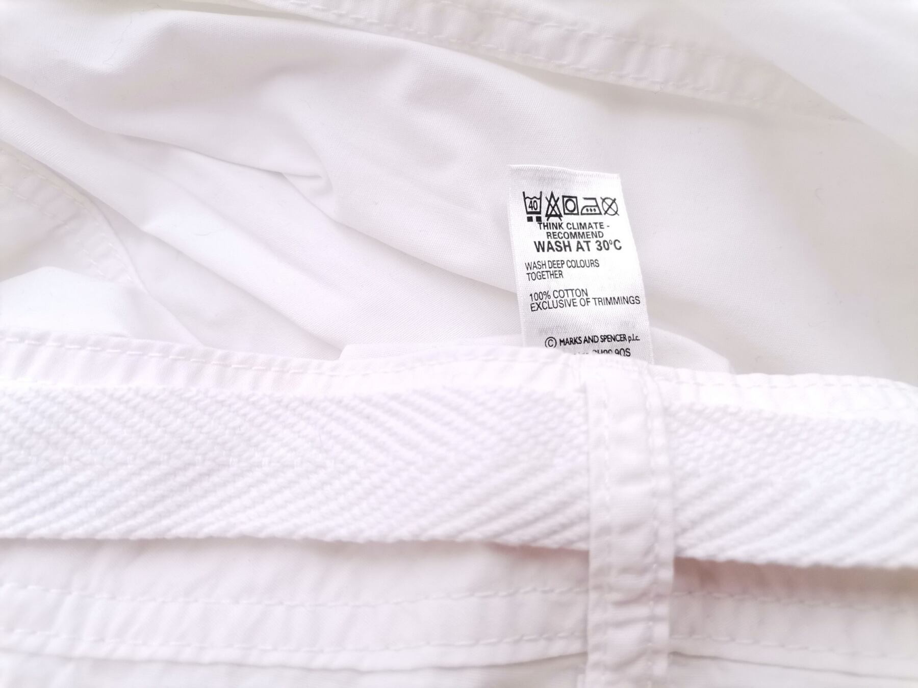 Marks&spencer Rozmiar 16 (44) Kolor Biały Spodnie Casual Materiał Bawełna 100%