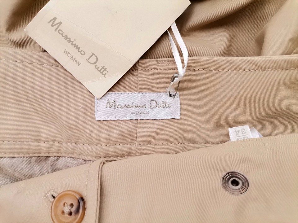 Massimo dutti Rozmiar 44 Kolor Beżowy Materiał Bawełna