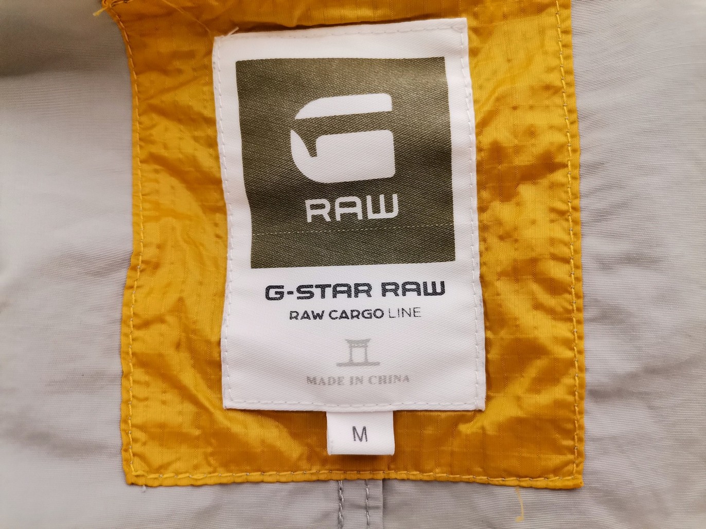 G-Star Raw Rozmiar M Kolor Szary Kurtka męska Długi rękaw Materiał Bawełna