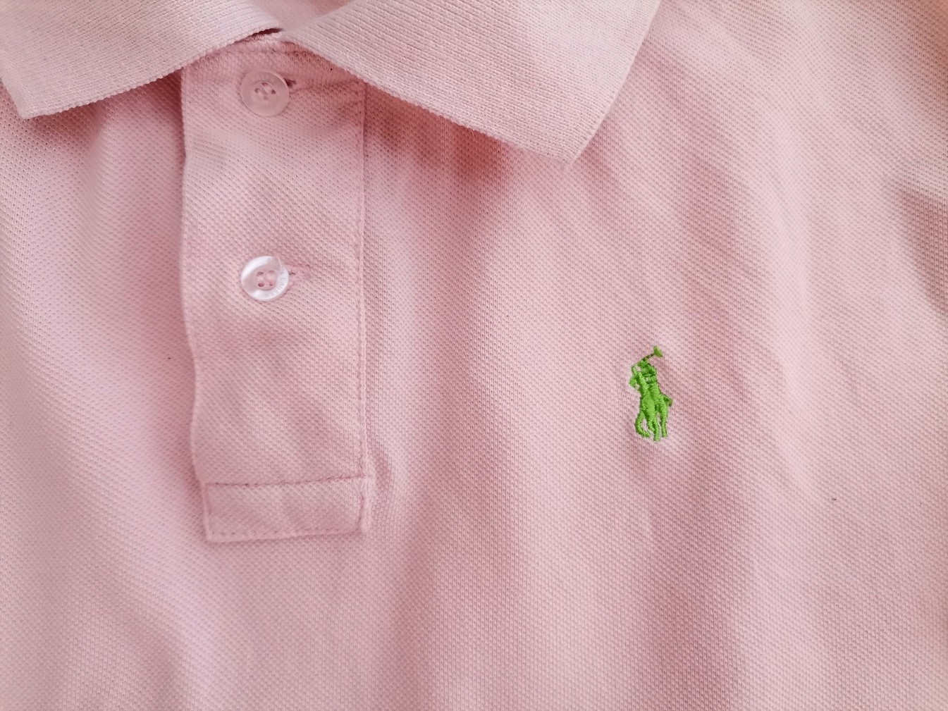 Polo Ralph Lauren Rozmiar XL Kolor Różowy Kołnierz Męska Koszula Polo Krótki rękaw Materiał Bawełna 100%