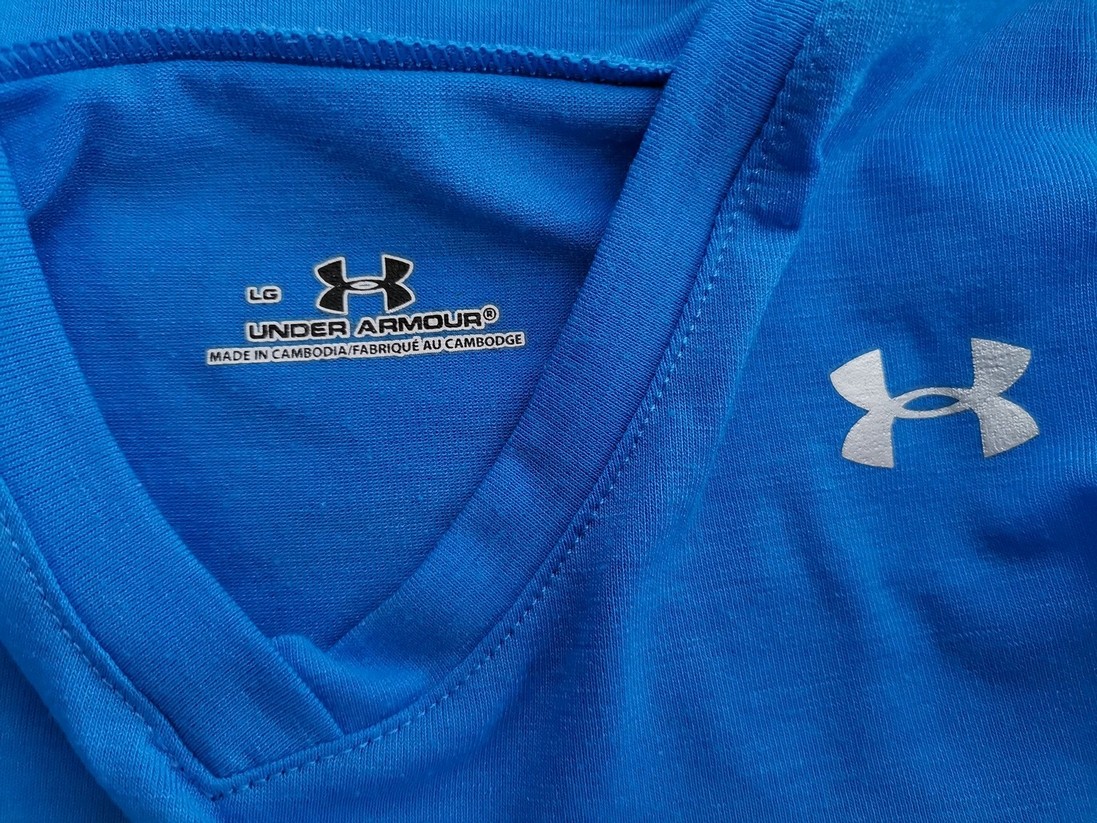 Under Armour Rozmiar L Kolor Niebieski W serek Bluzka Bezrękawnik