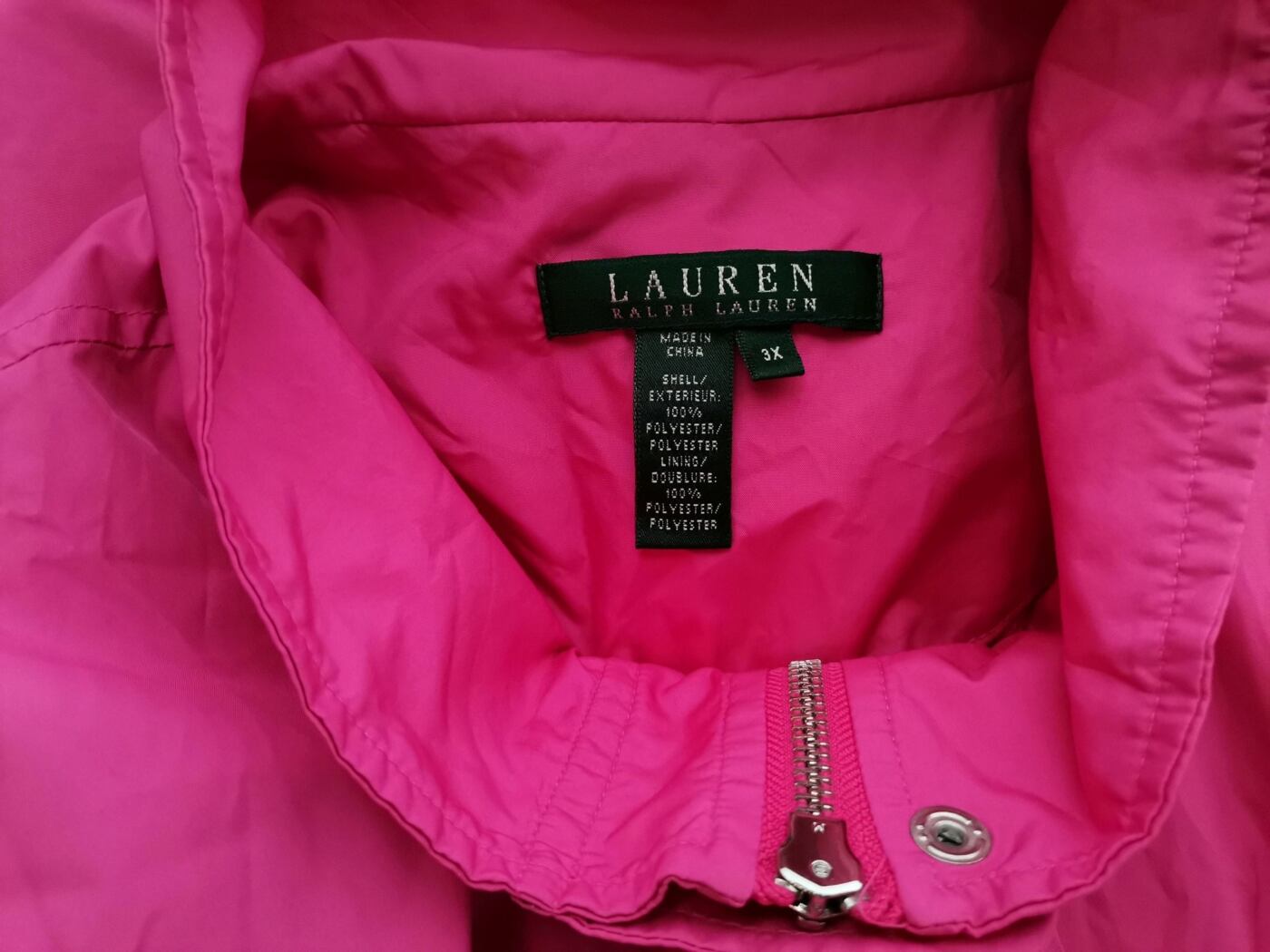 Lauren ralph lauren Rozmiar 3XL Kolor Różowy Płaszcz Długi rękaw