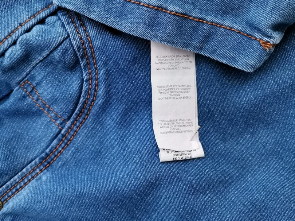 Denim Co. Rozmiar 14 (42) Kolor Niebieski Legginsy Materiał Bawełna