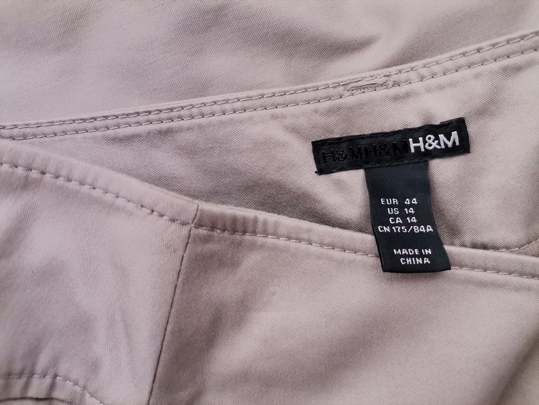 H&m Rozmiar 44 Kolor Szary Spodnie Eleganckie Materiał Bawełna