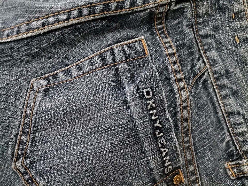 Dkny Jeans Rozmiar 27 Kolor Niebieski Spodnie Jeansy Materiał Bawełna