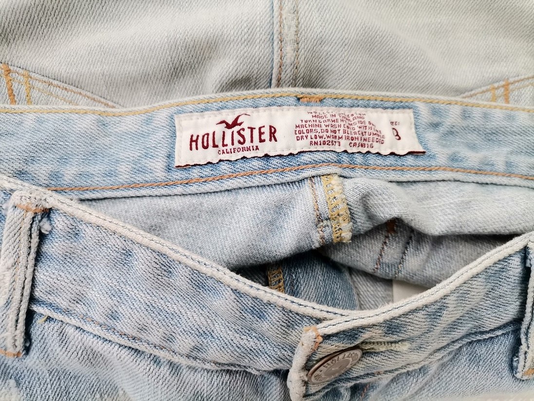 Hollister Rozmiar 9 (44) Kolor Niebieski Spódnica Mini Krótka Materiał Bawełna 100%