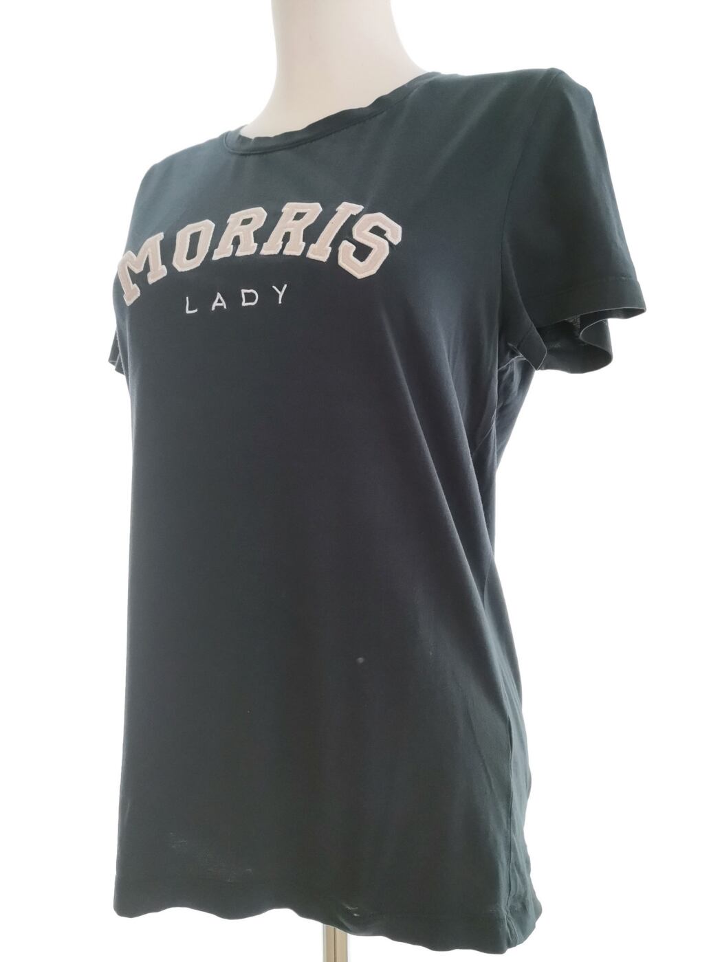 Morris Rozmiar S Kolor Granatowy Crew Neck T-Shirt Krótki rękaw Materiał Bawełna 100%