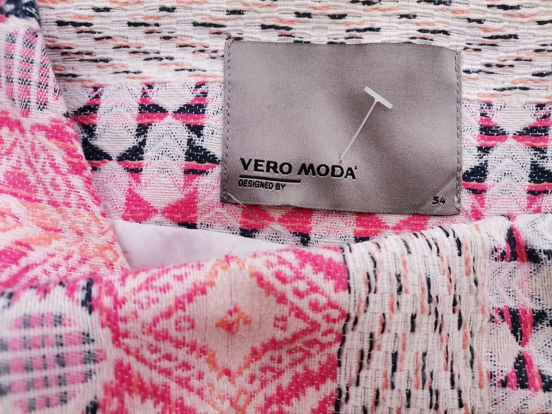 Vero moda Rozmiar 34 Kolor Różowy Okrągły dekolt Żakiet Otwarty Rękaw 3/4