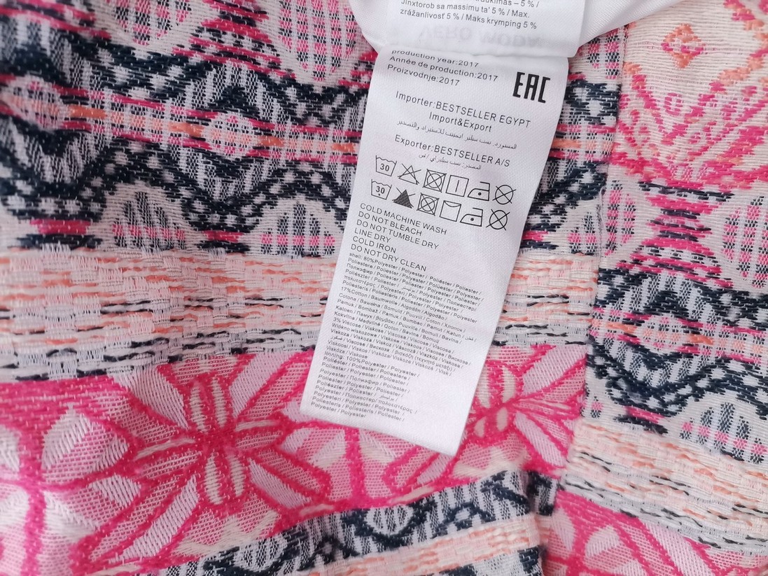 Vero moda Rozmiar 34 Kolor Różowy Okrągły dekolt Żakiet Otwarty Rękaw 3/4