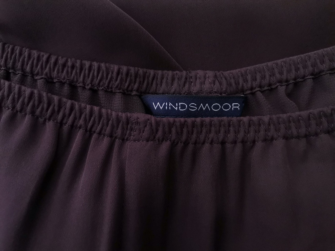 Windsmoor Rozmiar 16 (42) Kolor Brązowy Spodnie Casual Materiał Jedwab 100%