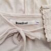 Rosebud Rozmiar XS Kolor Beżowy Keyhole Crew Neck Bluzka Rękaw 3/4