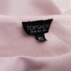 Topshop Rozmiar 10 (38) Kolor Pudrowy Róż Okrągły dekolt Bluzka Krótki rękaw