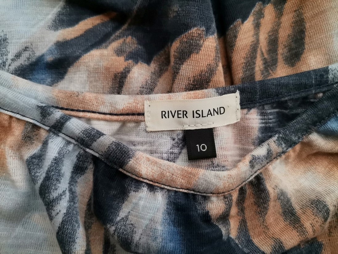 River island Rozmiar 10 (36) Kolor Granatowy Kwadratowy dekolt Sukienka Maxi Bezrękawnik Długa