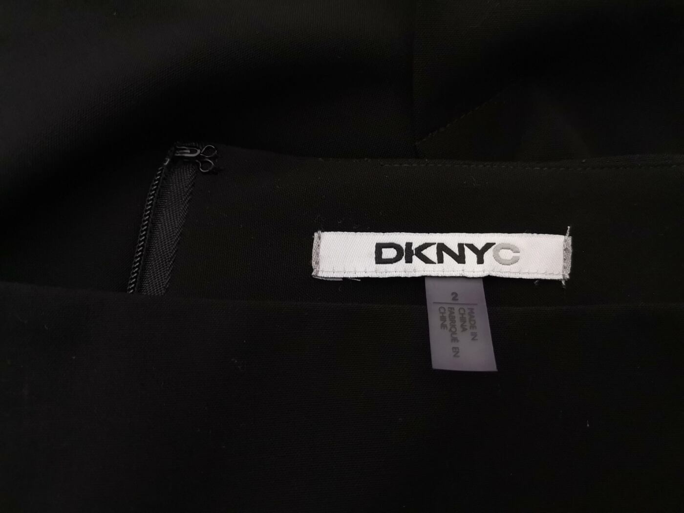 Dkny Rozmiar 2 (38) Kolor Czarny Spódnica Prosta i Ołówkowa Do Kolan