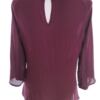 Vero moda Rozmiar S Kolor Purpurowy Crew Neck Bluzka Rękaw 3/4