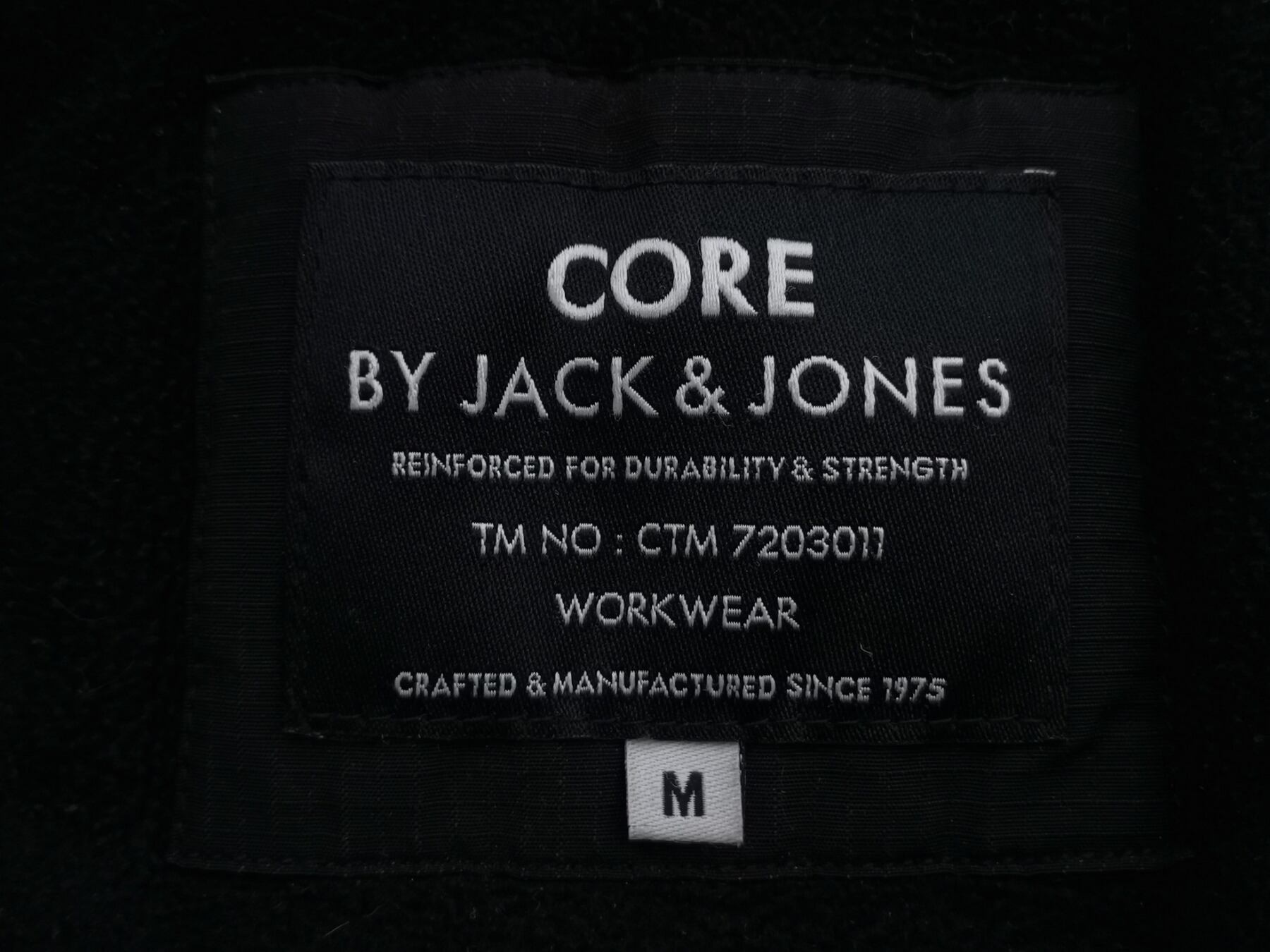 Jack & jones Rozmiar M Kolor Czarny Kurtka męska Długi rękaw Materiał Bawełna