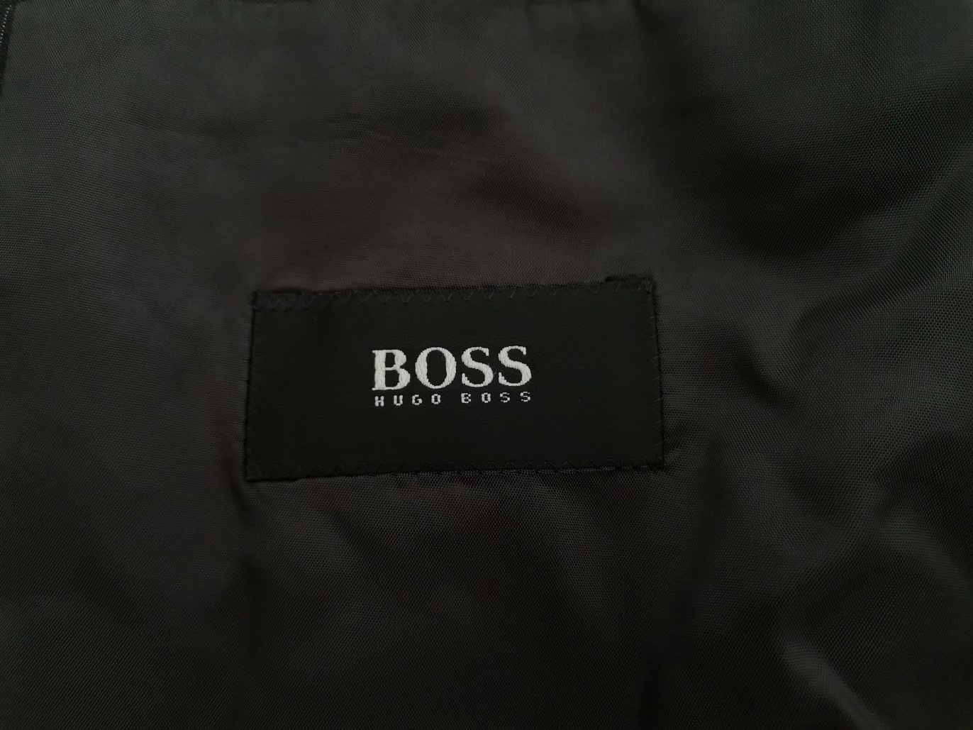 Hugo Boss Rozmiar 48 (L) Kolor Czarny Pasy Męska Marynarka Długi rękaw Materiał Schurwolle