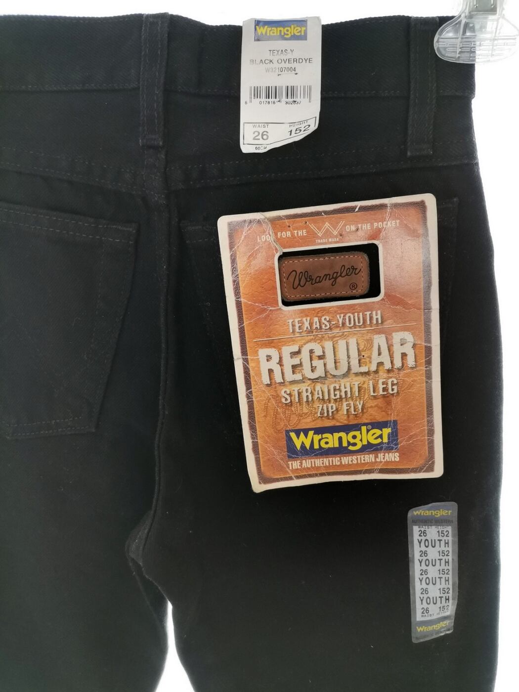 Wrangler Rozmiar 26 Kolor Czarny Spodnie Jeansy Materiał Bawełna 100%