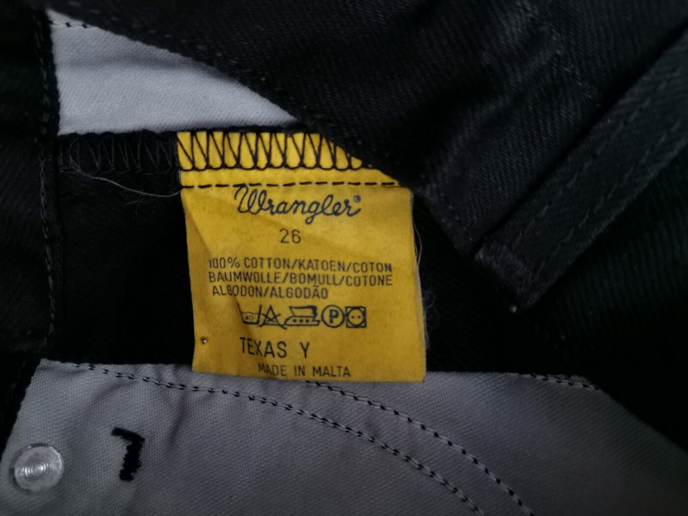 Wrangler Rozmiar 26 Kolor Czarny Spodnie Jeansy Materiał Bawełna 100%