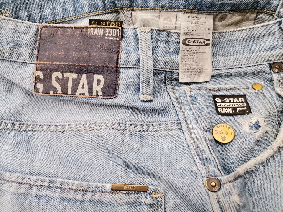 G-Star Raw Rozmiar W30 L32 Kolor Niebieski Materiał Bawełna 100%