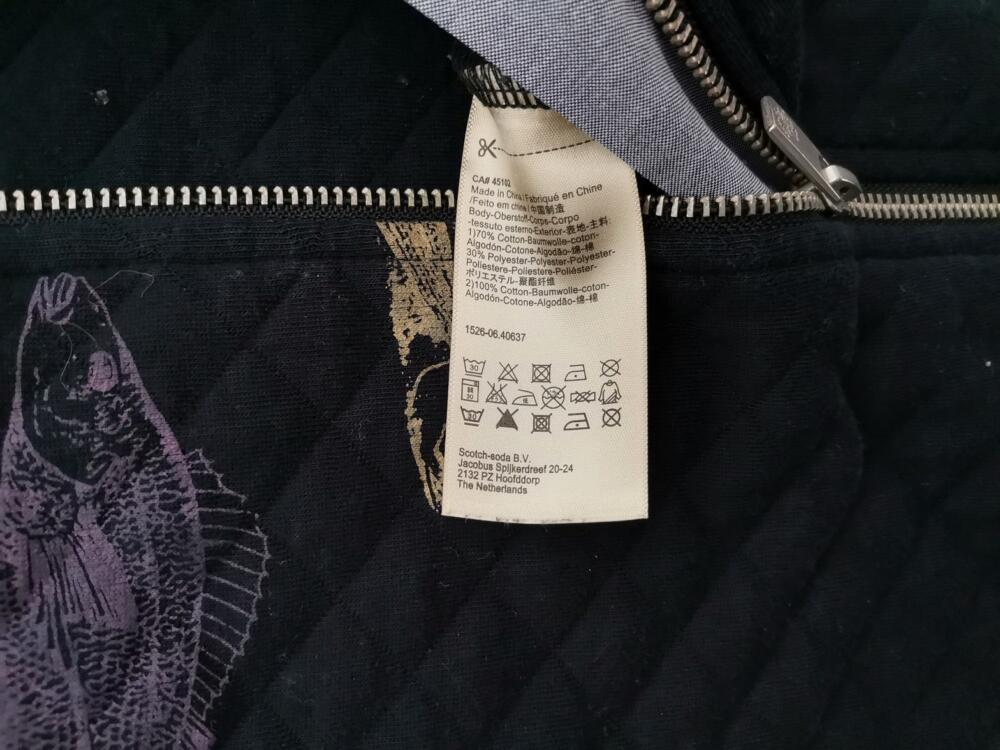 Maison scotch Rozmiar 1 (36) Kolor Czarny Bluza Długi rękaw Materiał Bawełna