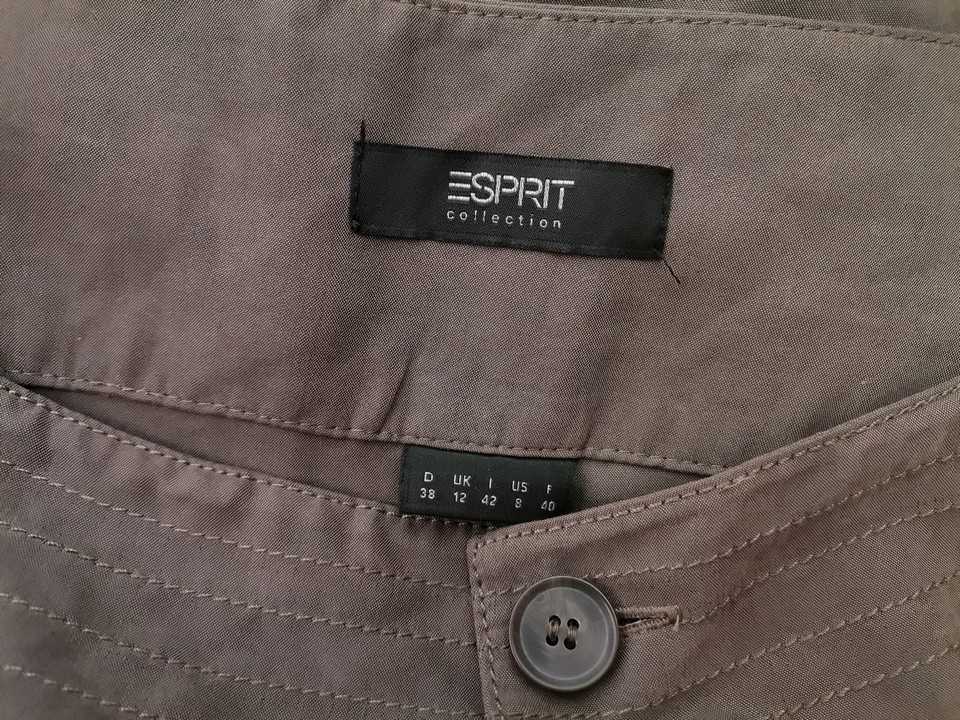 Esprit Rozmiar 38 Kolor Szary A-Line Spódnica Do Kolan Materiał Modal