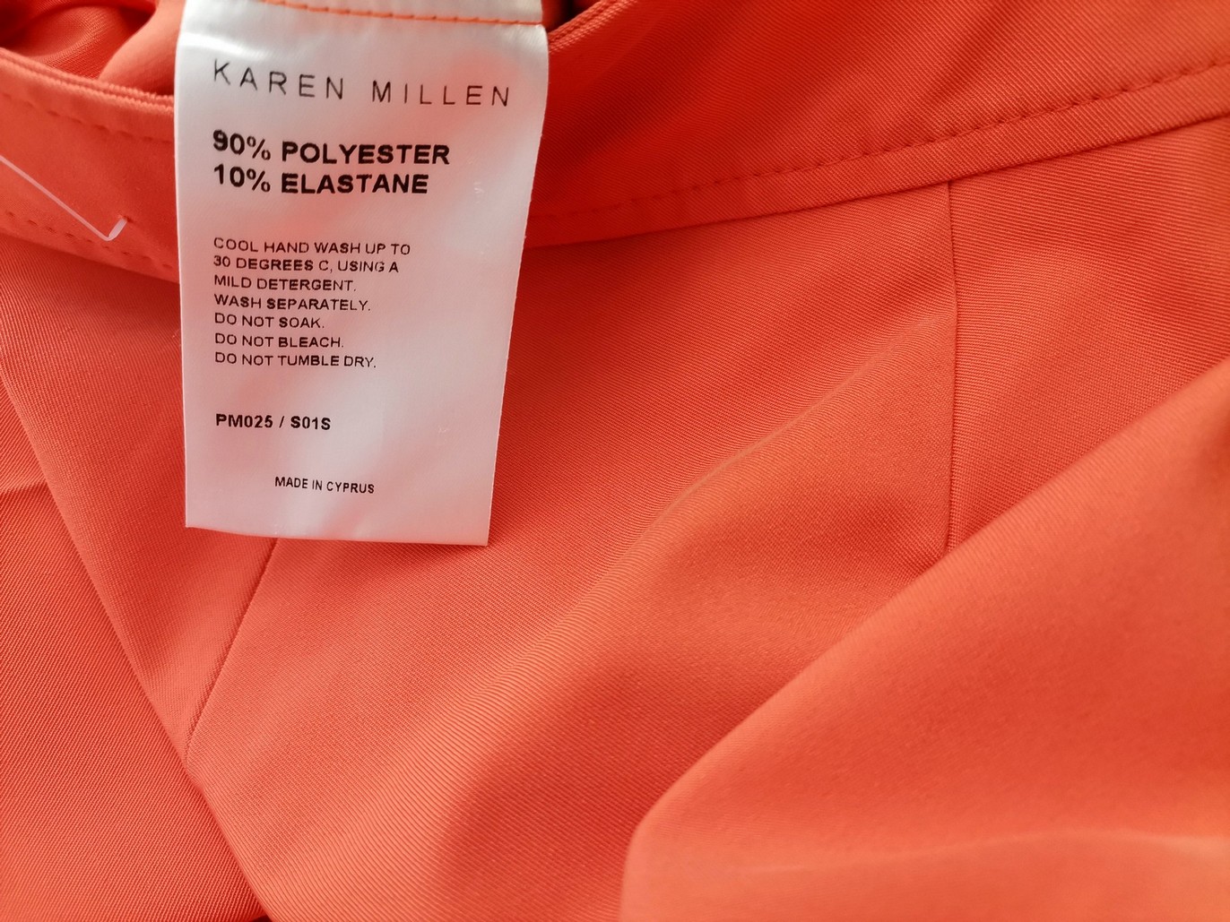 Karen MILLEN Rozmiar 10 (36) Kolor Pomarańczowy Spodnie Eleganckie