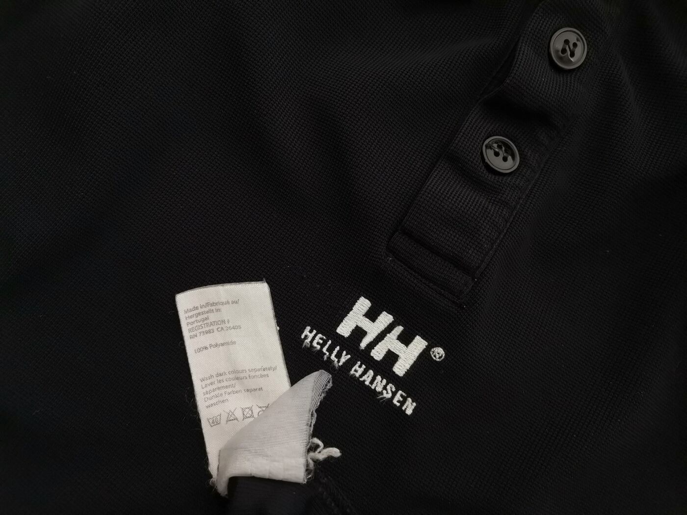 HELLY HANSEN Rozmiar M Kolor Czarny Kołnierz Męska Koszula Polo Krótki rękaw